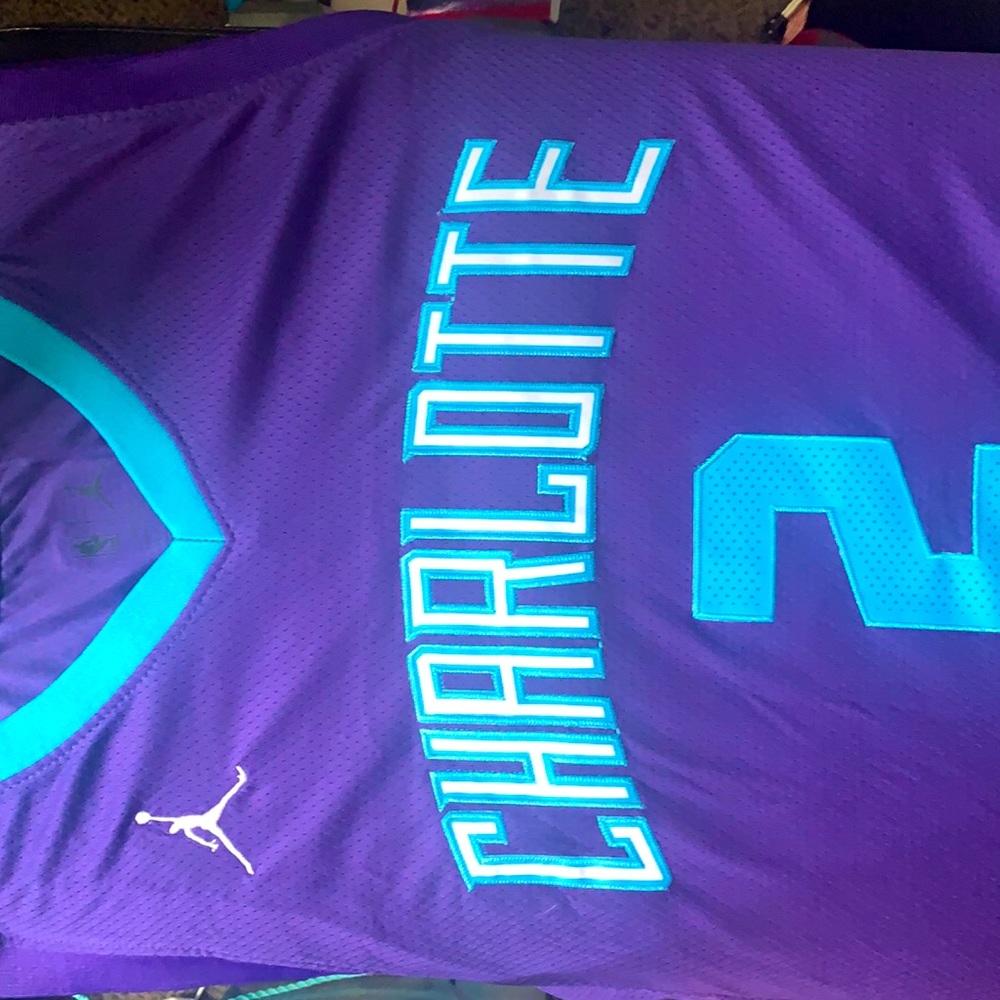 Men's Charlotte Hornets Lamelo Ball Statement Jersey Purple athletic